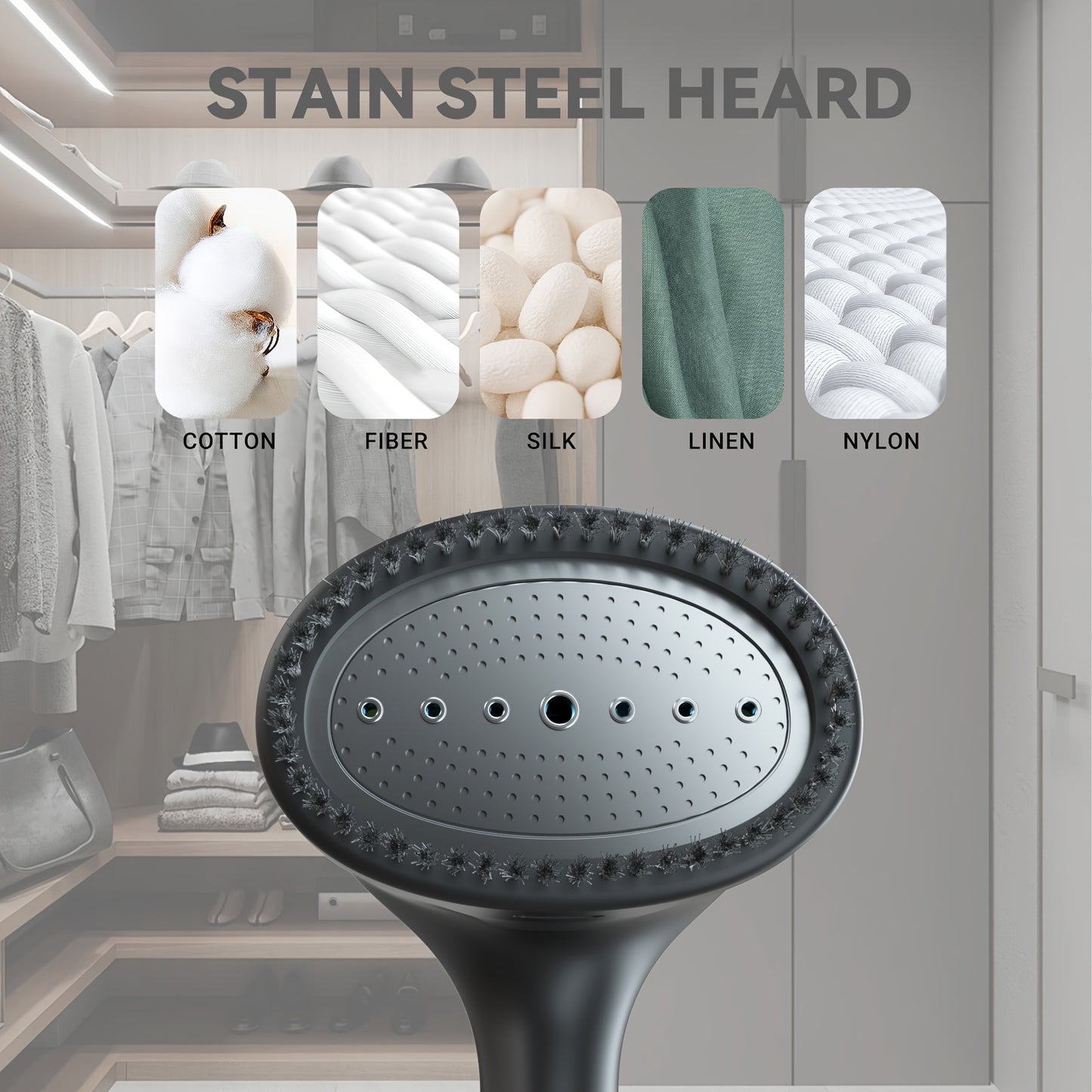 1500W Electric Steam | Fast Heat Pump Steam De-wrinkle Machine