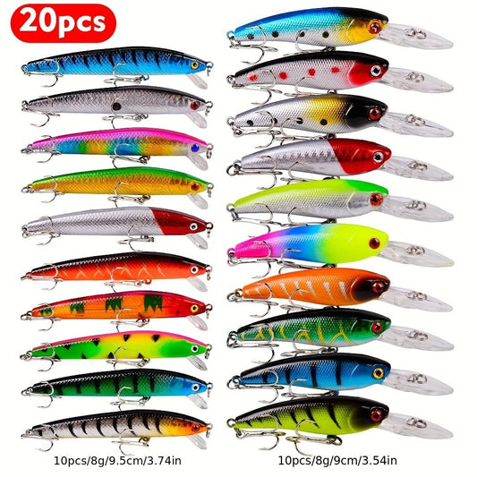 Proberos 20-Piece Fishing Lure Set