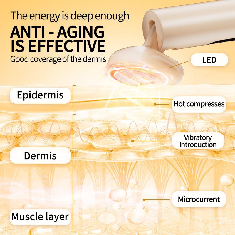LED Facial Wand - Beige 167mm