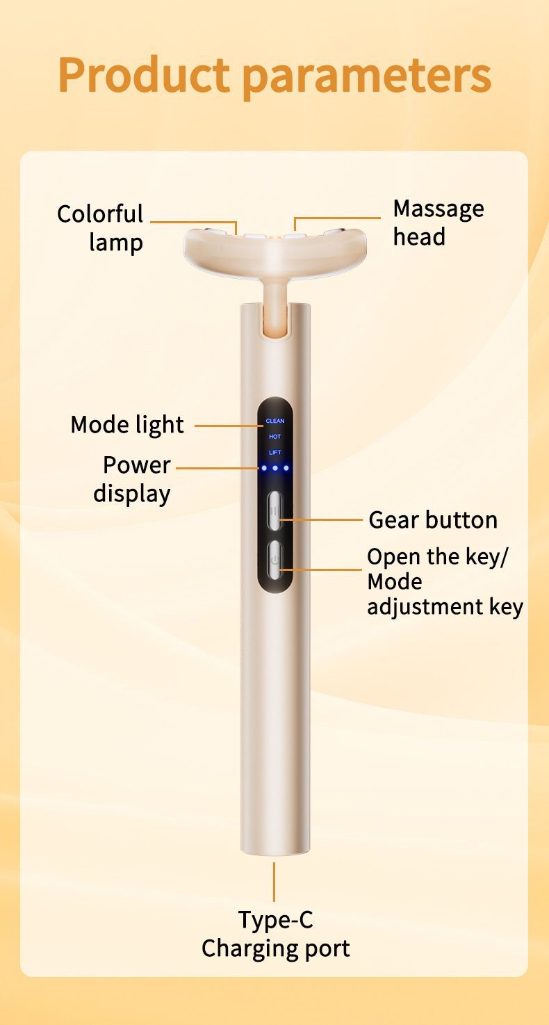 LED Facial Wand - Beige 167mm