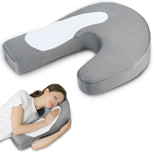Side Sleeper Arm Support Pillow - grey