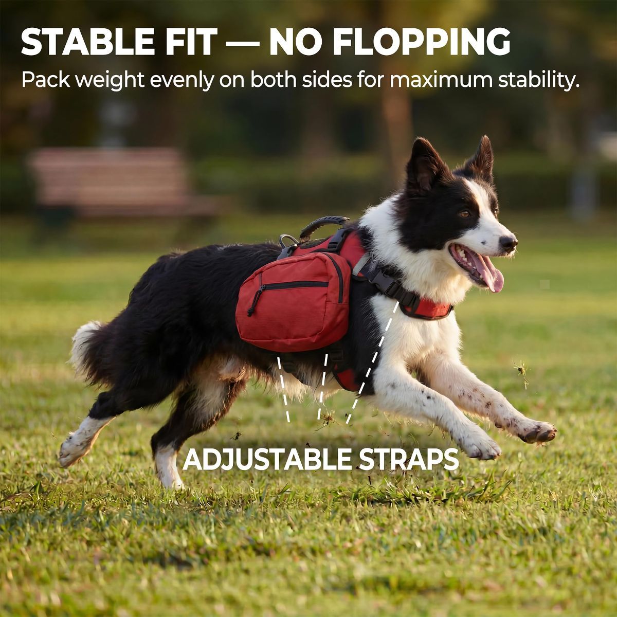 Dog Harness Storage Bag - Red L