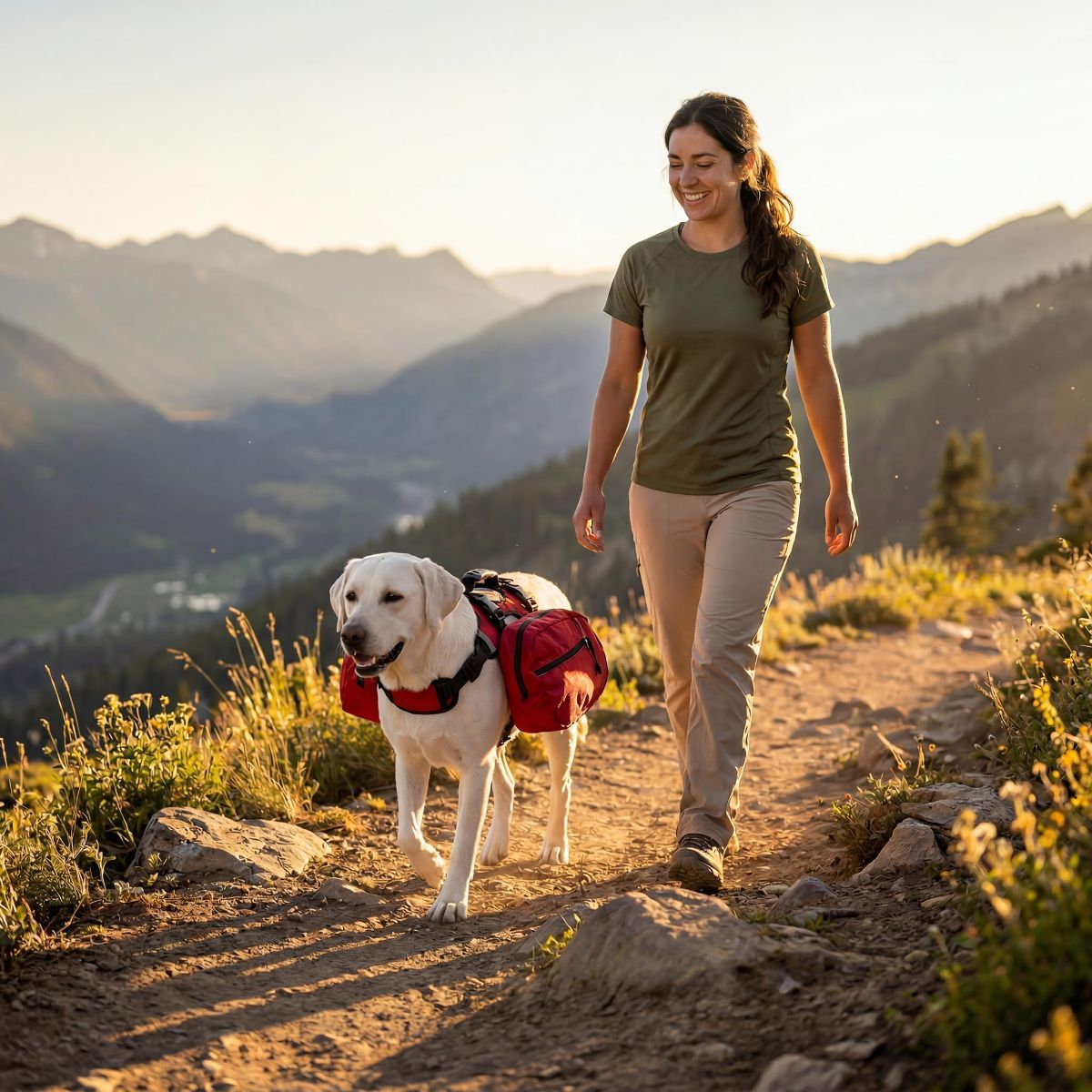 Dog Harness Storage Bag - Red L