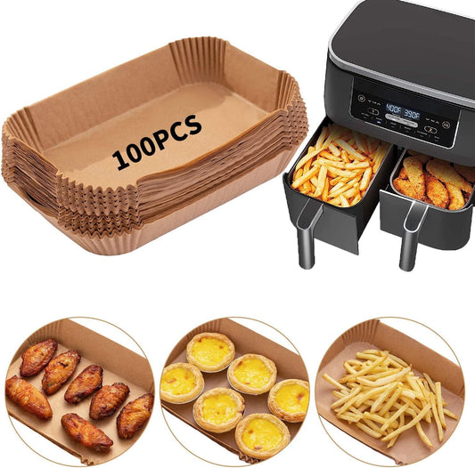 100-Pack Air Fryer Paper Liners