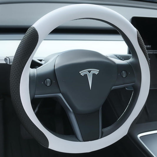 Tesla Model 3/Y Nappa-Style Steering Wheel Cover