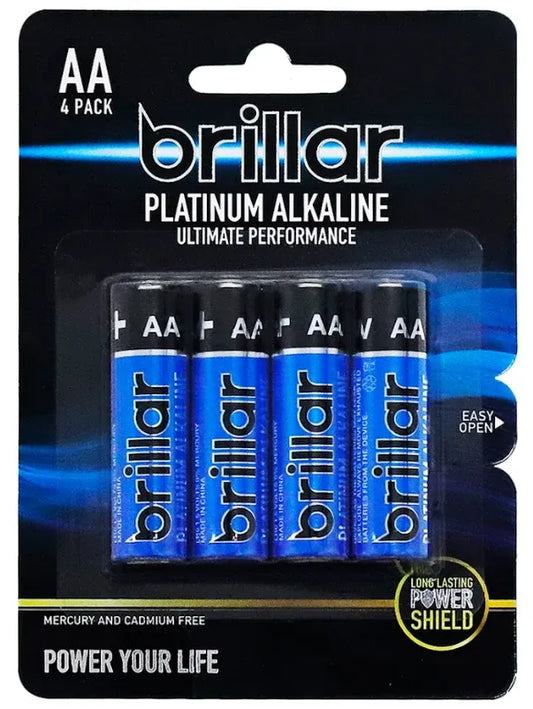 AA Alkaline Batteries - 4 Pack
