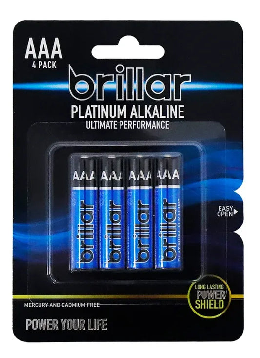 AAA Alkaline Batteries - 4 Pack