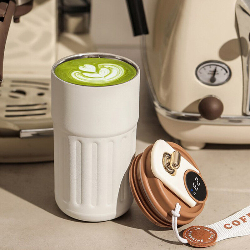 LED Temperature Travel Mug 450ml - Red