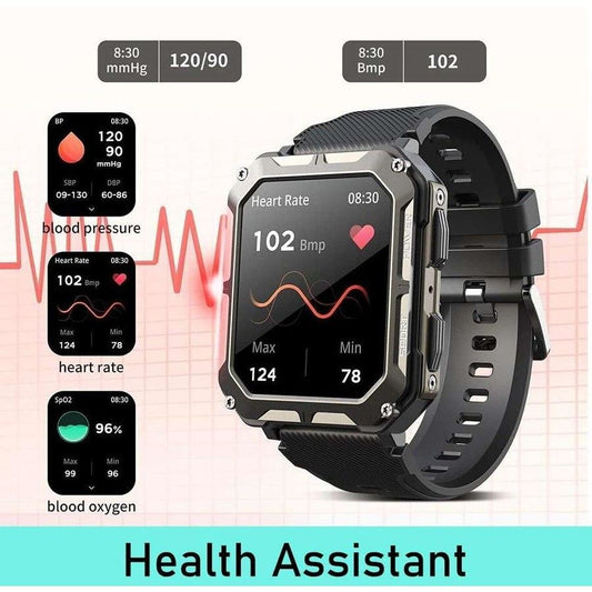 Njord Gear Rugged Smartwatch - Black