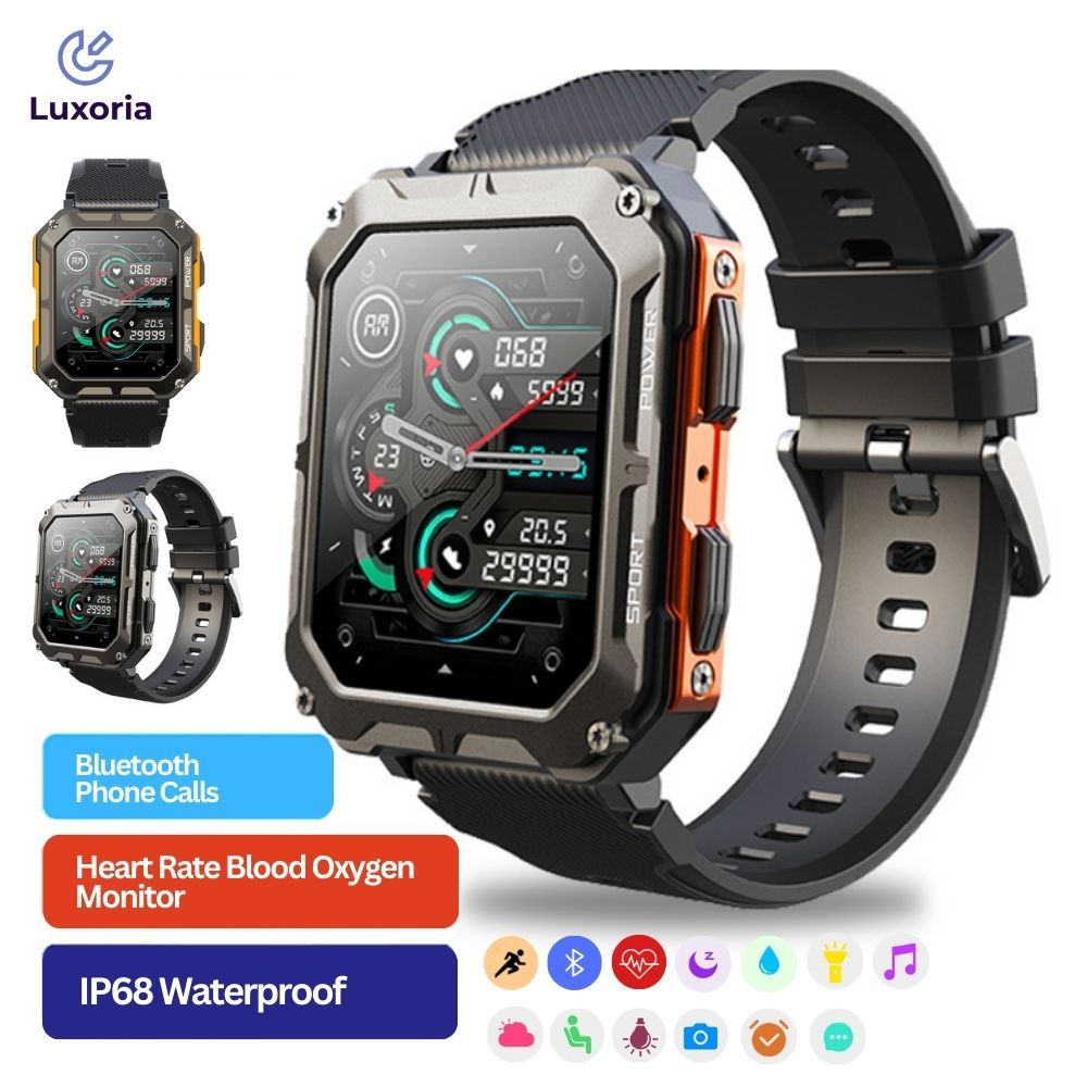 Njord Gear Rugged Smartwatch - Orange
