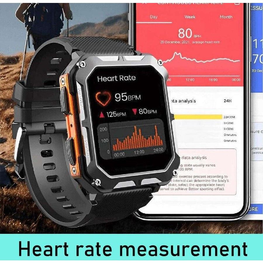 Njord Gear Rugged Smartwatch - Orange
