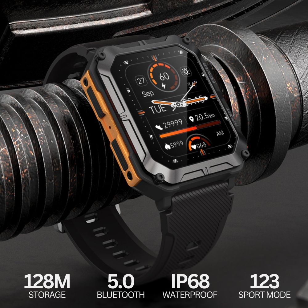 Njord Gear Rugged Smartwatch - Orange
