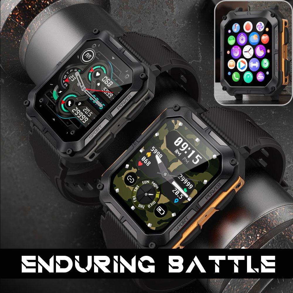 Njord Gear Rugged Smartwatch - Orange