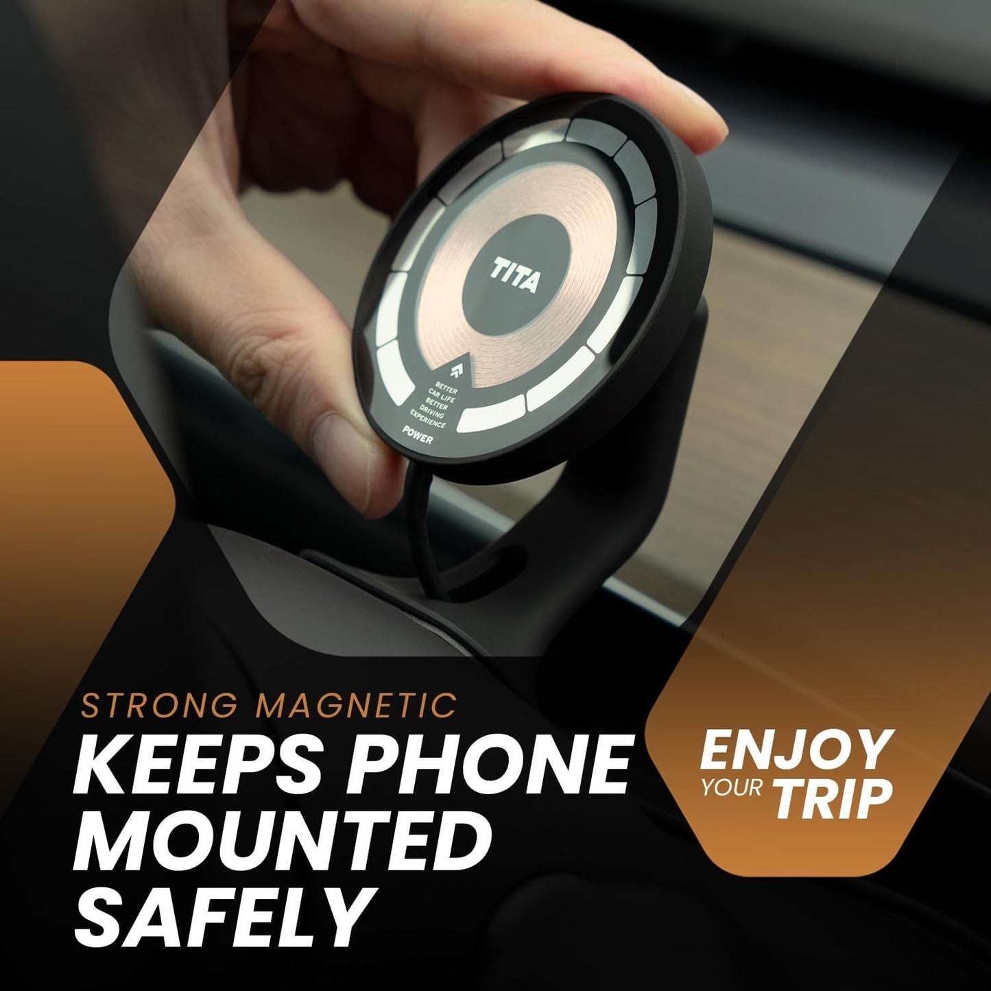 Tesla Model 3/Y Magnetic Phone Charger