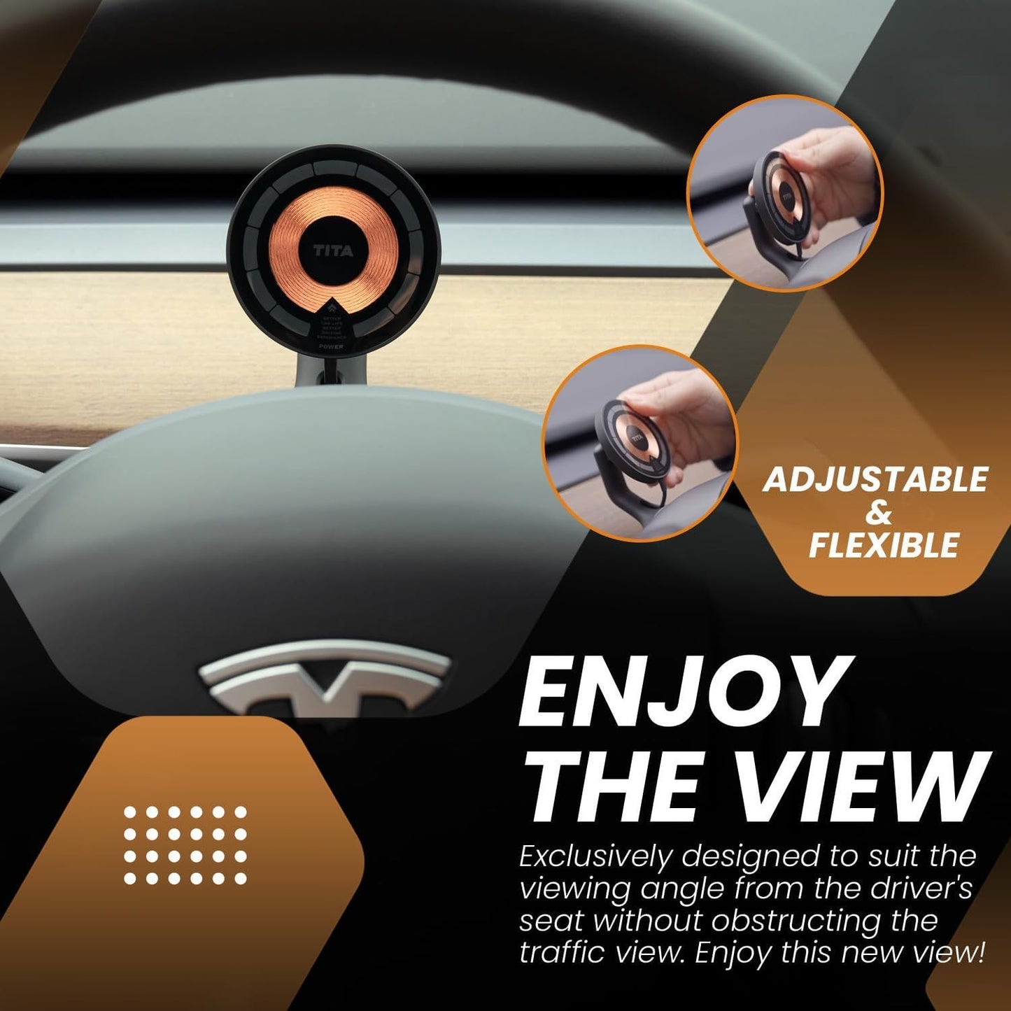 Tesla Model 3/Y Magnetic Phone Charger