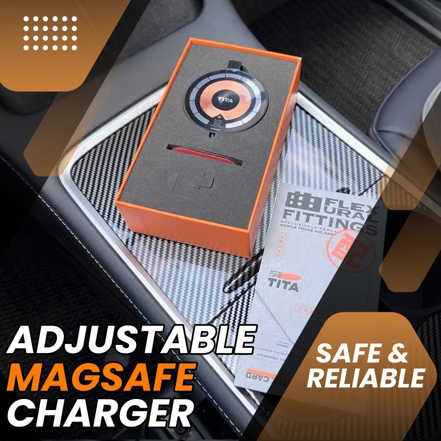 Tesla Model 3/Y Magnetic Phone Charger