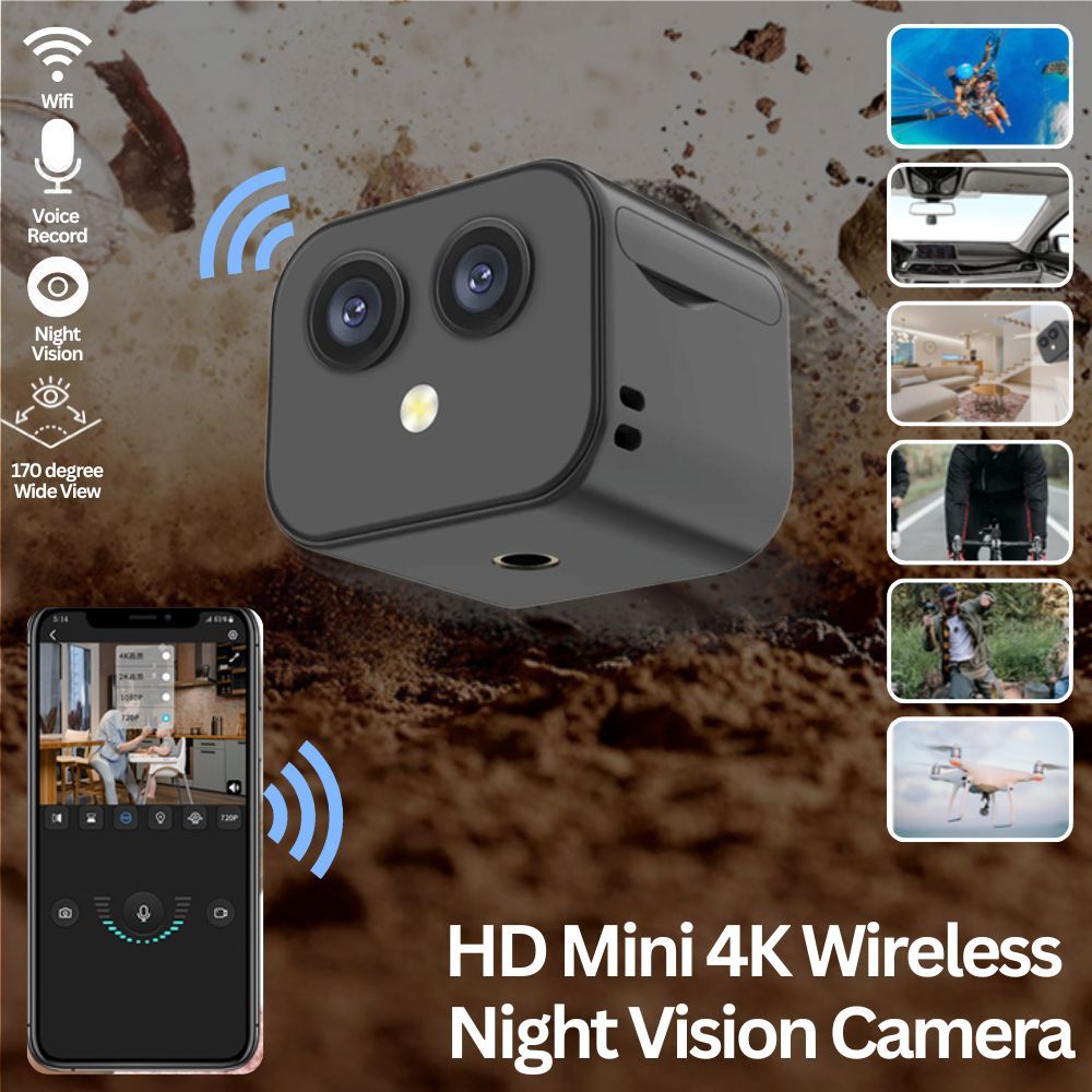 Mini 4K WiFi Security Camera