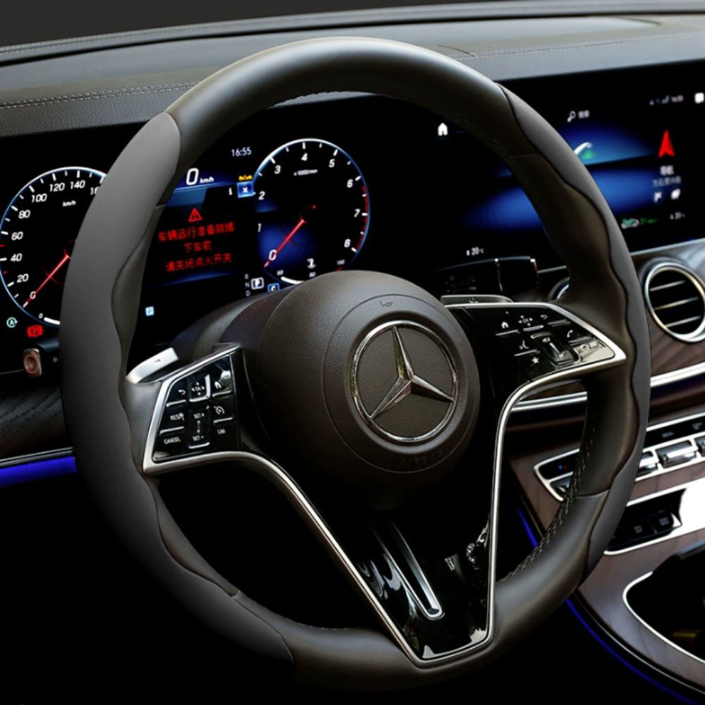 2 Pack Steering Wheel Covers - Black