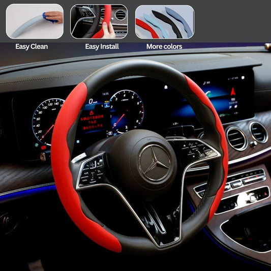 2 Pack Steering Wheel Covers - Red