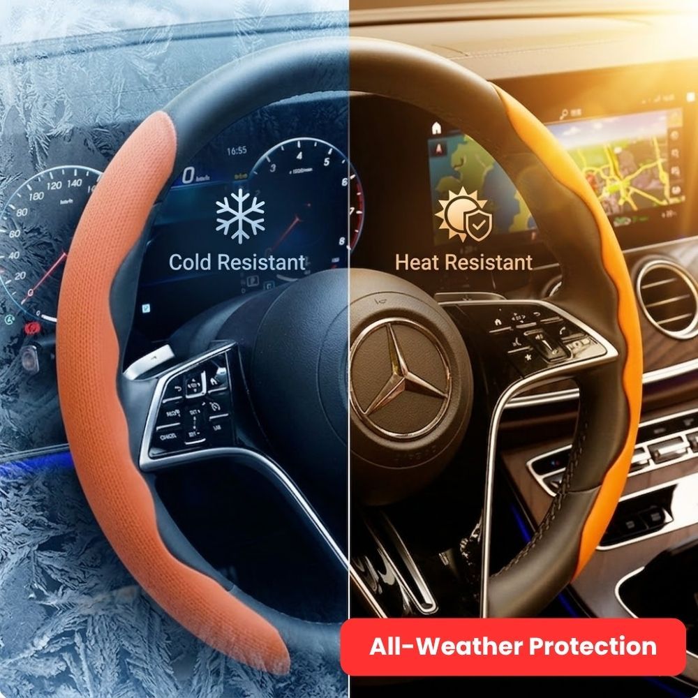 2 Pack Steering Wheel Covers - Red