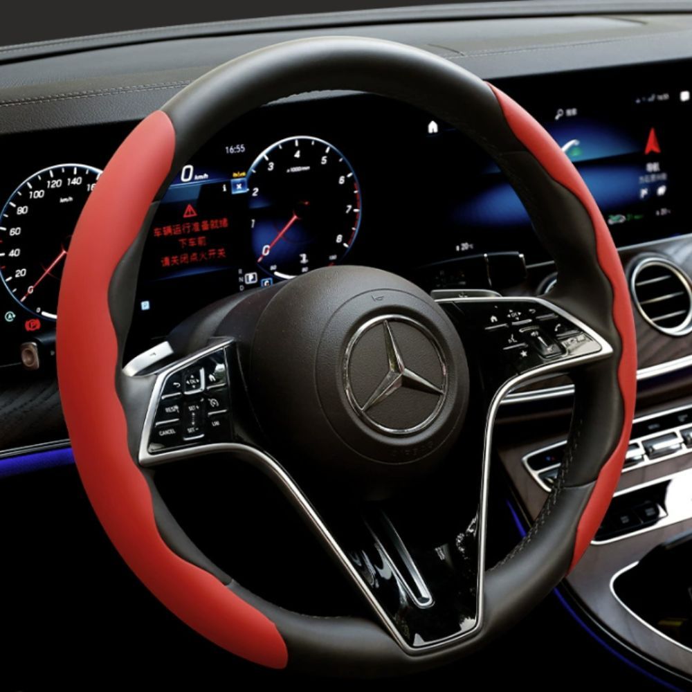 2 Pack Steering Wheel Covers - Red