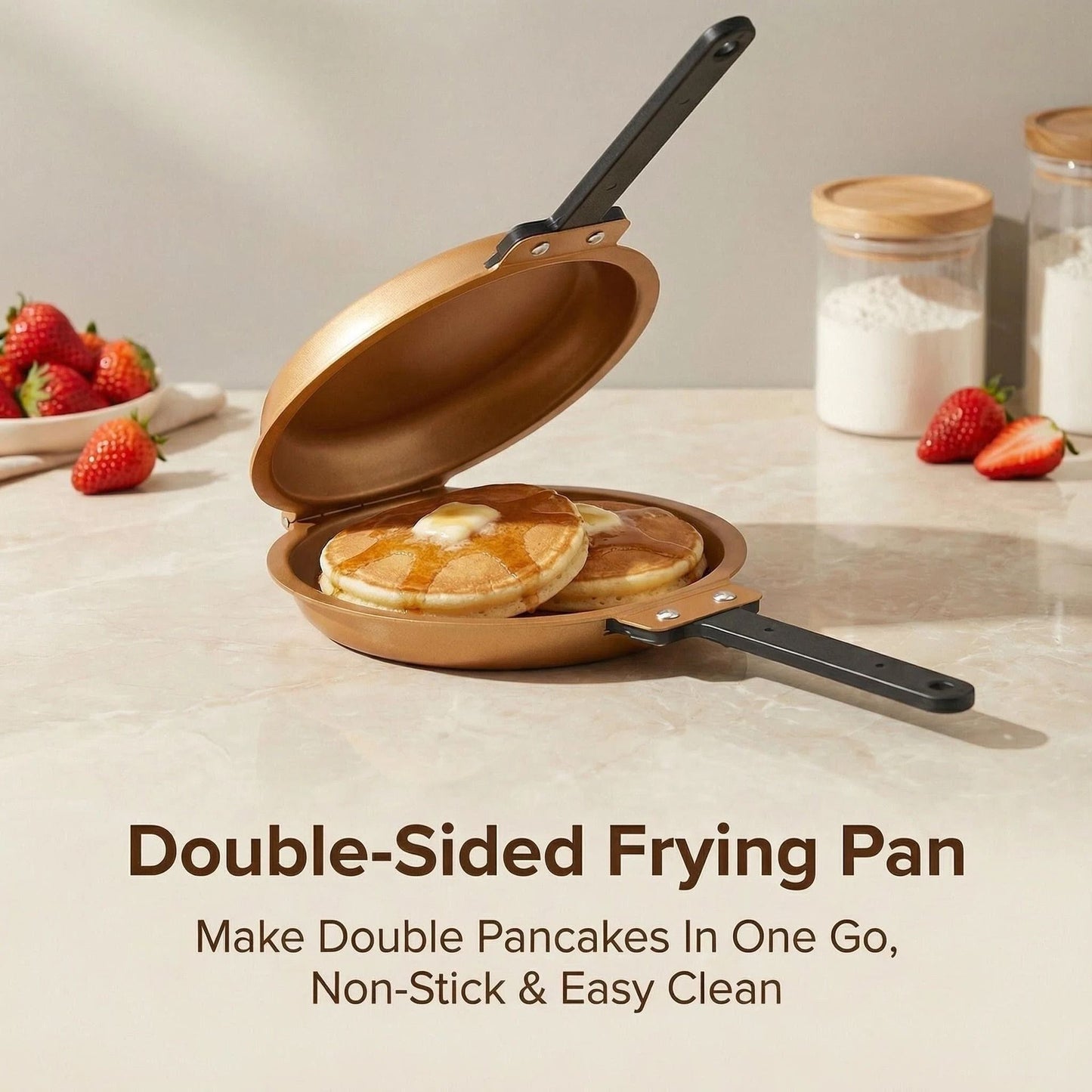 Double-Sided Non-Stick Pancake Frying Pan 15cm