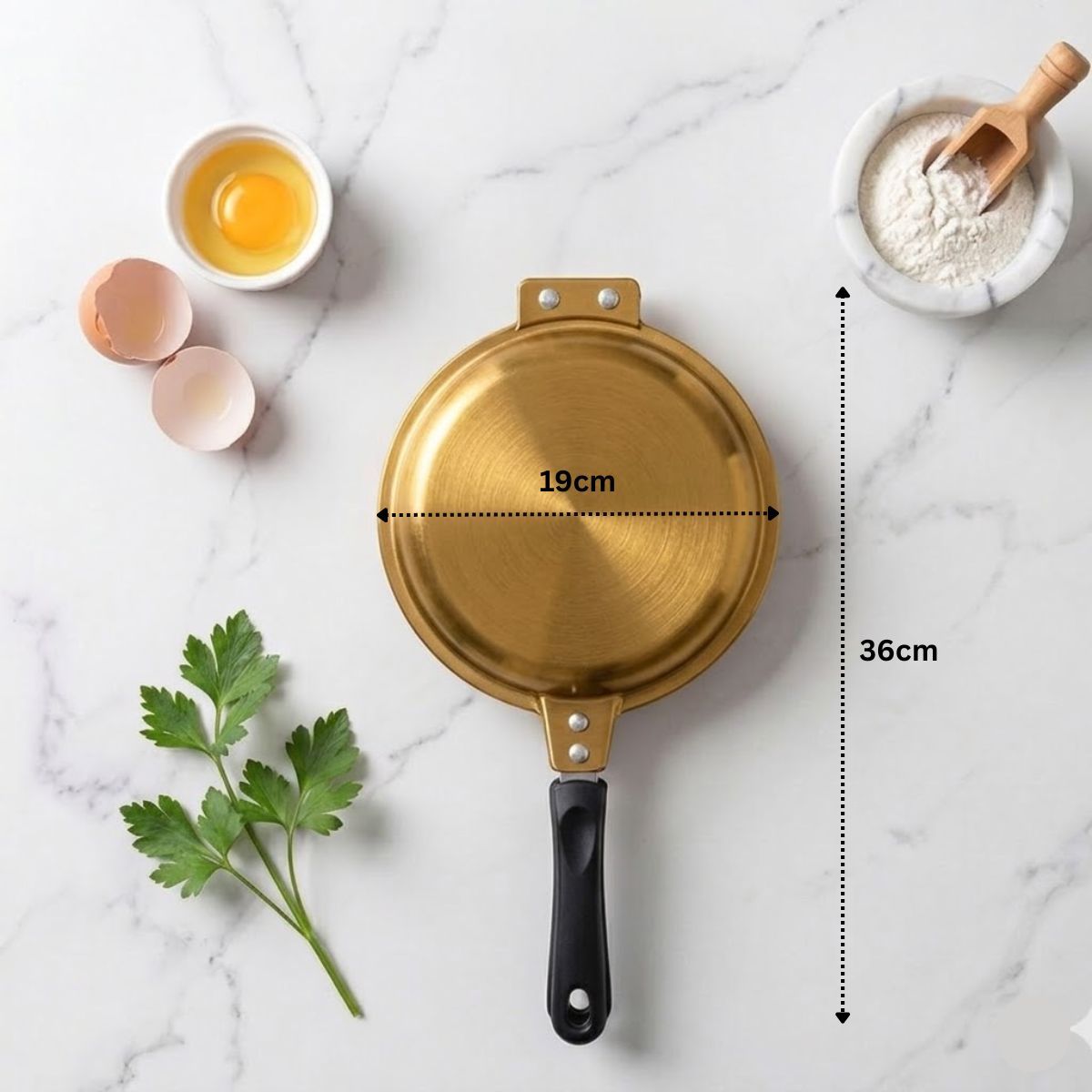 Double-Sided Non-Stick Pancake Frying Pan 15cm
