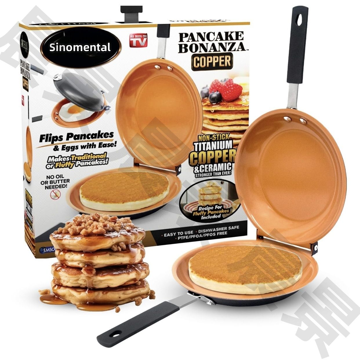 Double-Sided Non-Stick Pancake Frying Pan 15cm