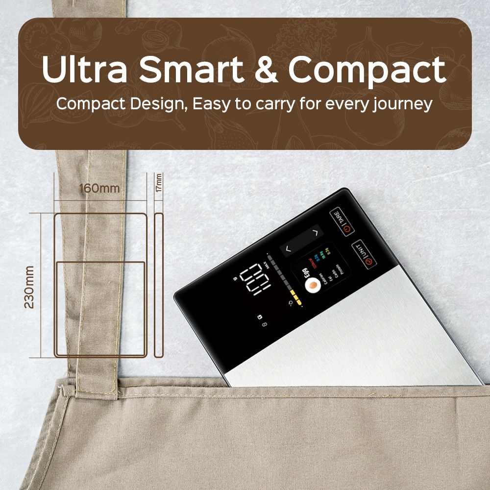 Smart Digital Kitchen Scale with Nutrition App