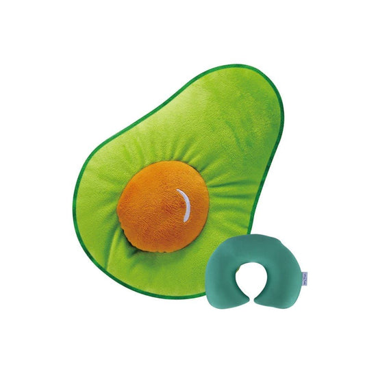 Reversible Microfibre Travel Pillow - Avocado