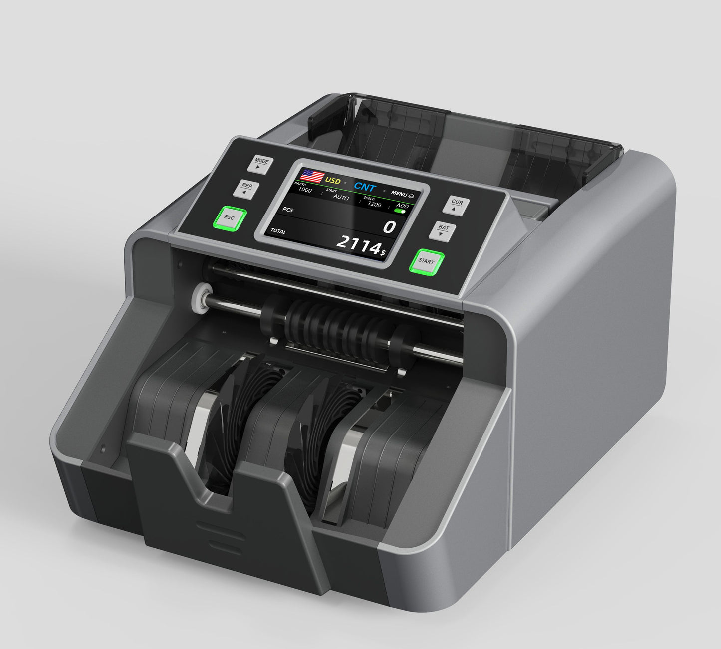 Aumerage Mixed Currency Money Counter with Counterfeit Detection