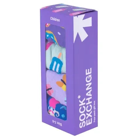 Girls' Socks Gift Box - 4 Pairs