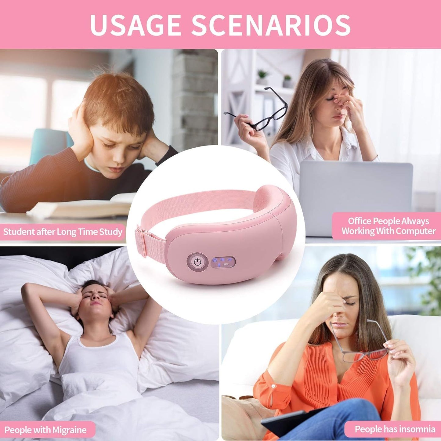 Heated Eye Massager with Bluetooth