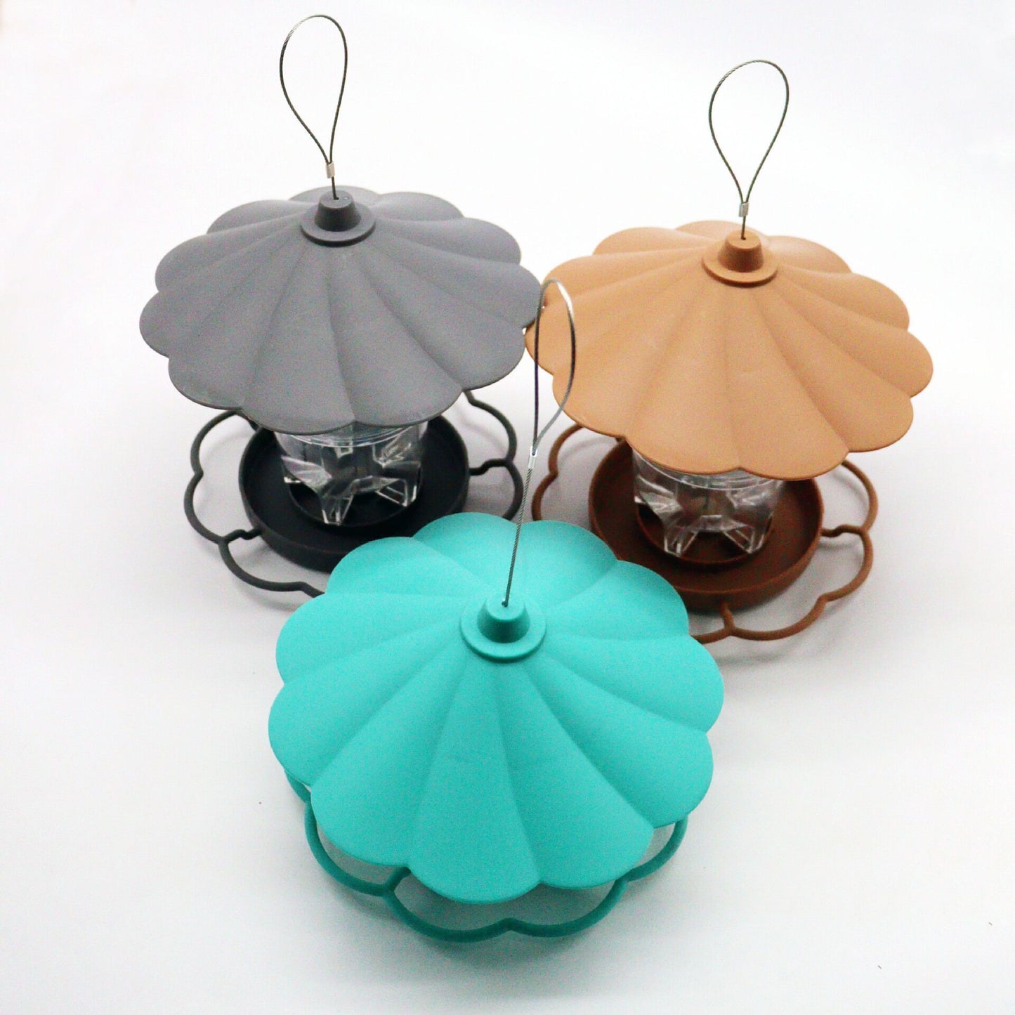 Automatic Hanging Large Capacity Multi-functional Bird Feeder  Color: Grey