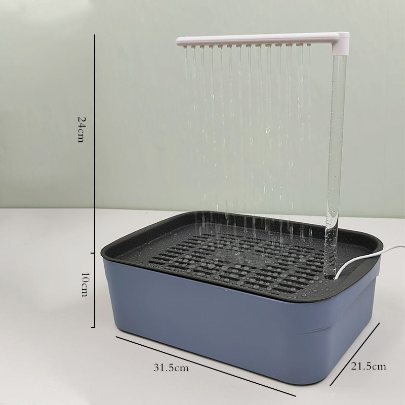 Blue Automatic Bird Bath Tub - 1pc