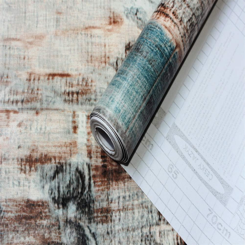 Brown Wood Grain Vinyl Wallpaper