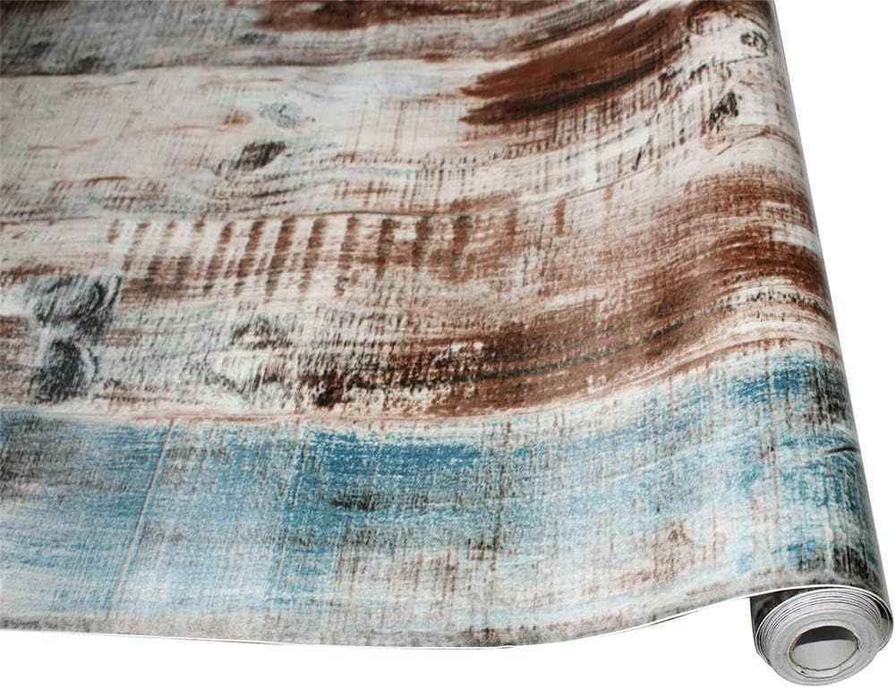 Brown Wood Grain Vinyl Wallpaper