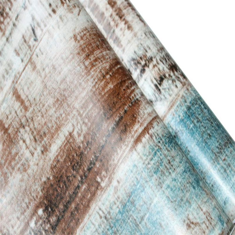 Brown Wood Grain Vinyl Wallpaper