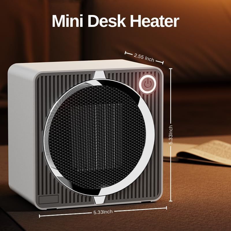 Black 500W Mini Space Heater