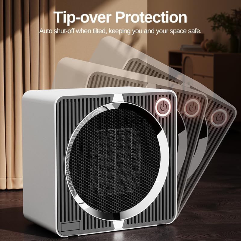Black 500W Mini Space Heater