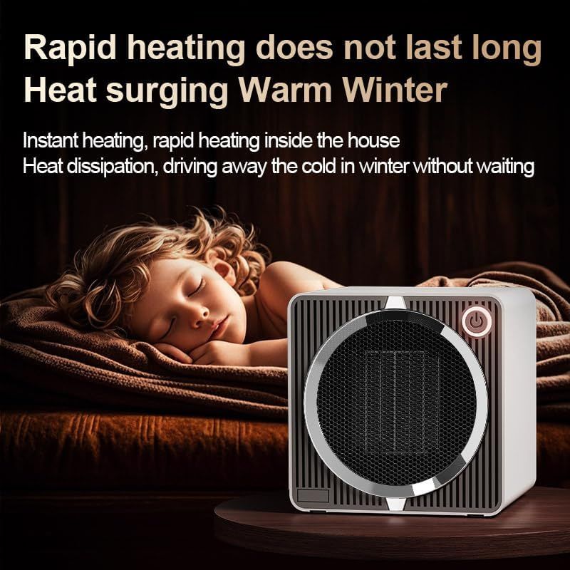 Black 500W Mini Space Heater