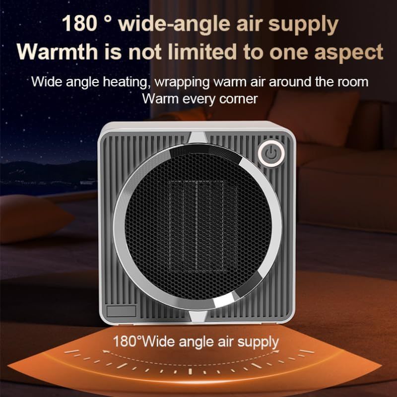 Black 500W Mini Space Heater