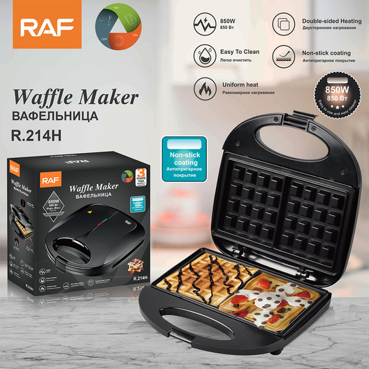 RAF 750W Waffle Maker