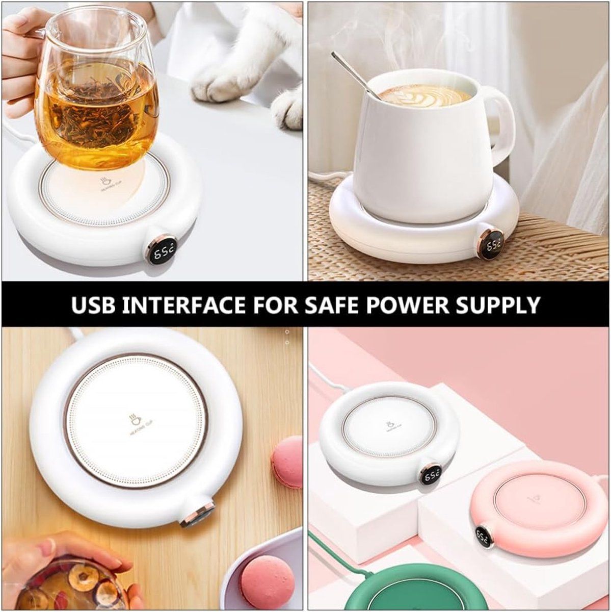 USB Coffee Cup Warmer Plate for Home and Tea Cups