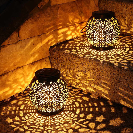2 Pack Solar Garden Lights - Warm White