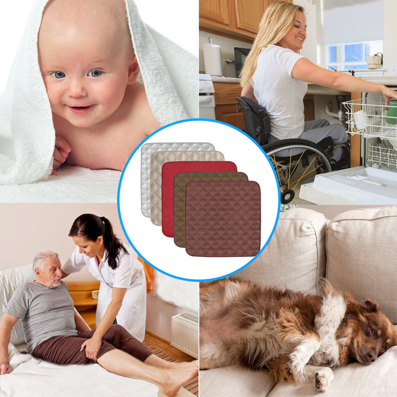 Reusable Incontinence Bed Pad - Beige - 51 x 56cm