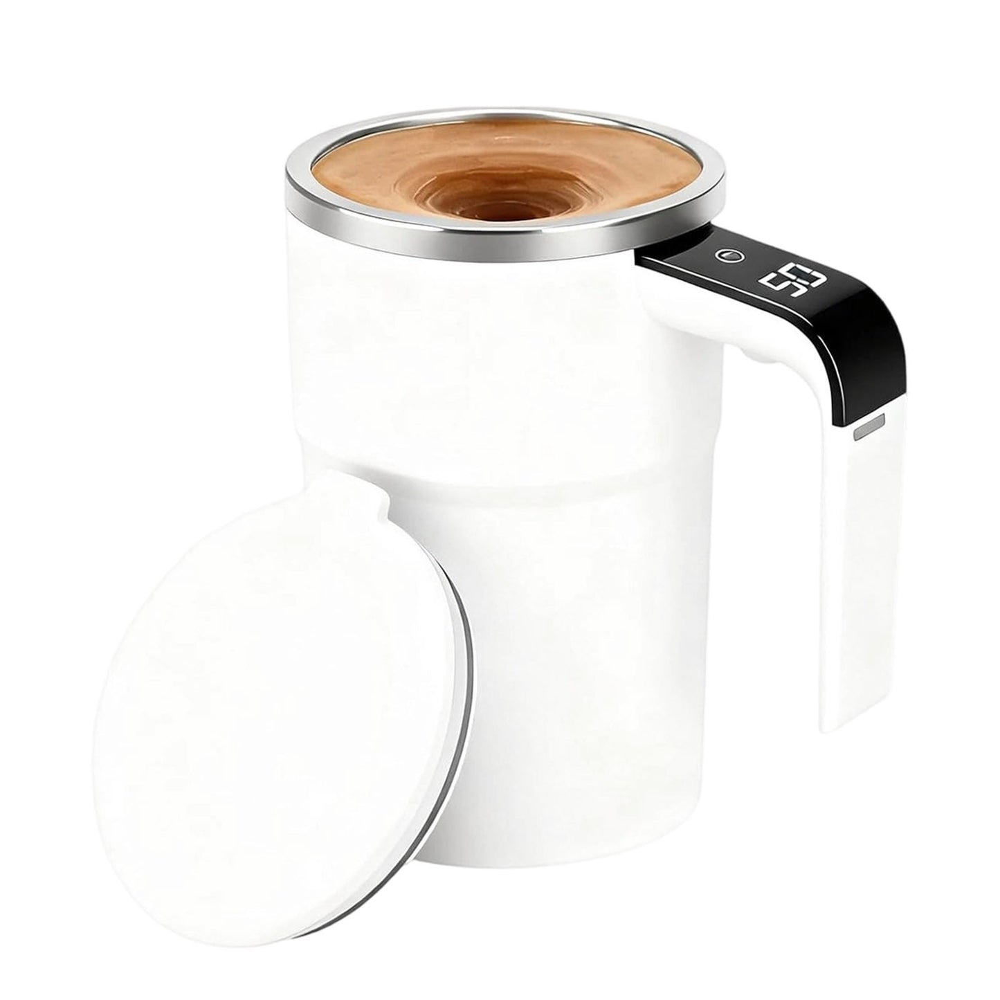 Self-Stirring Magnetic Coffee Mug with Temperature Display