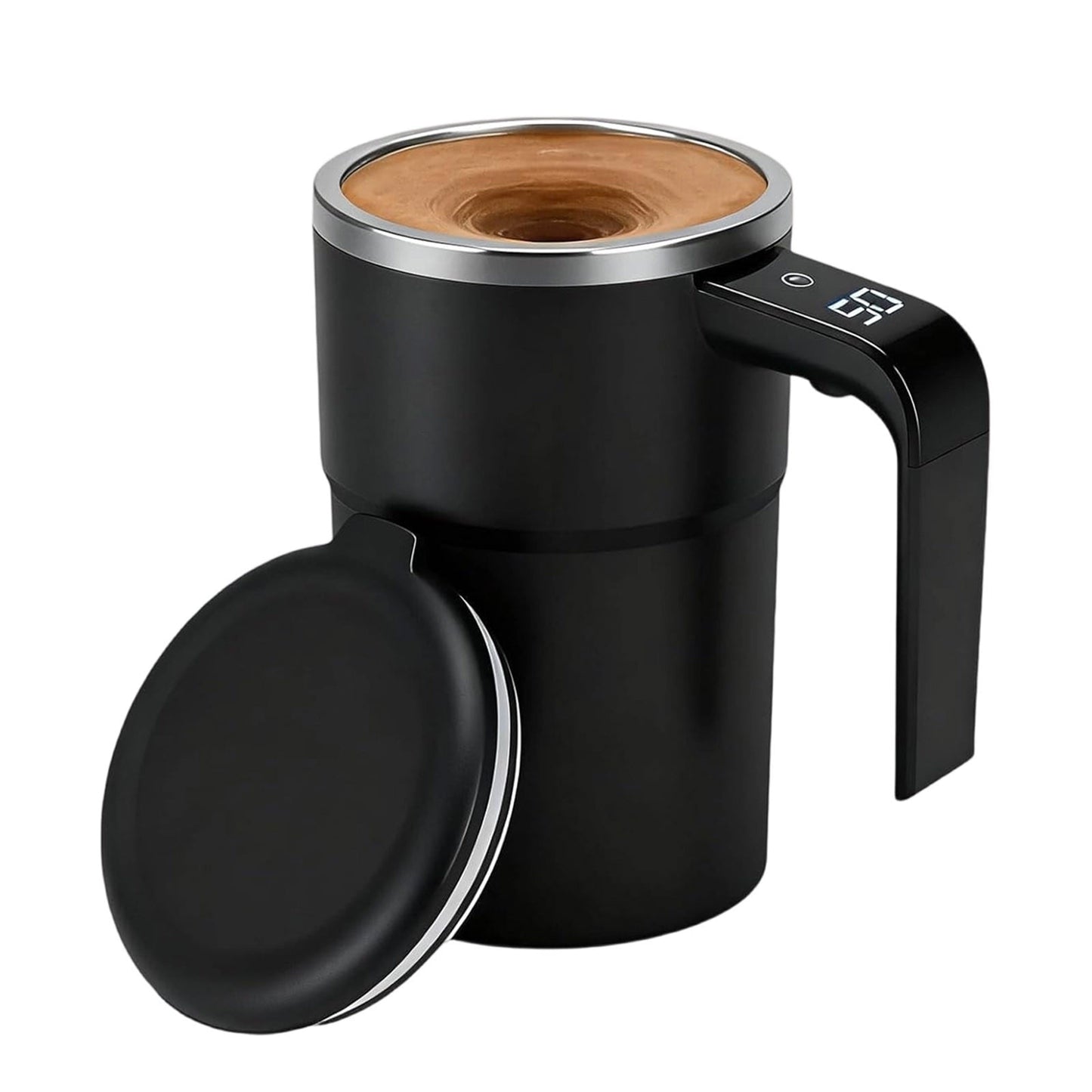 Self-Stirring Magnetic Coffee Mug with Temperature Display
