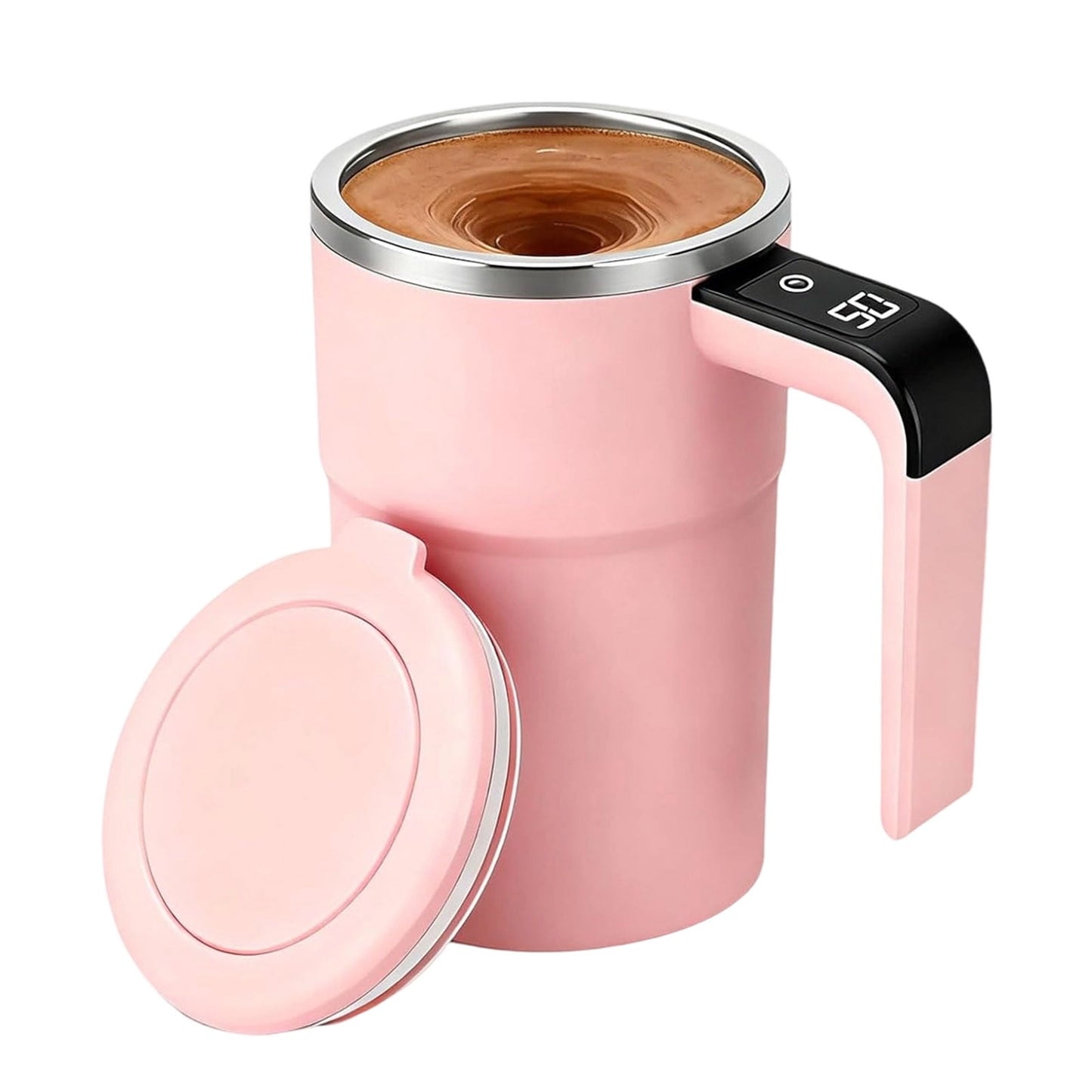 Self-Stirring Magnetic Coffee Mug with Temperature Display