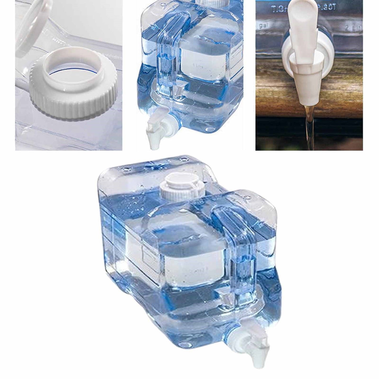 Fridge Water Dispensers Bottle with Leak-proof Spigot and Convenient Handle Plastic Cold Juice Beverage Dispenser Jug for Party